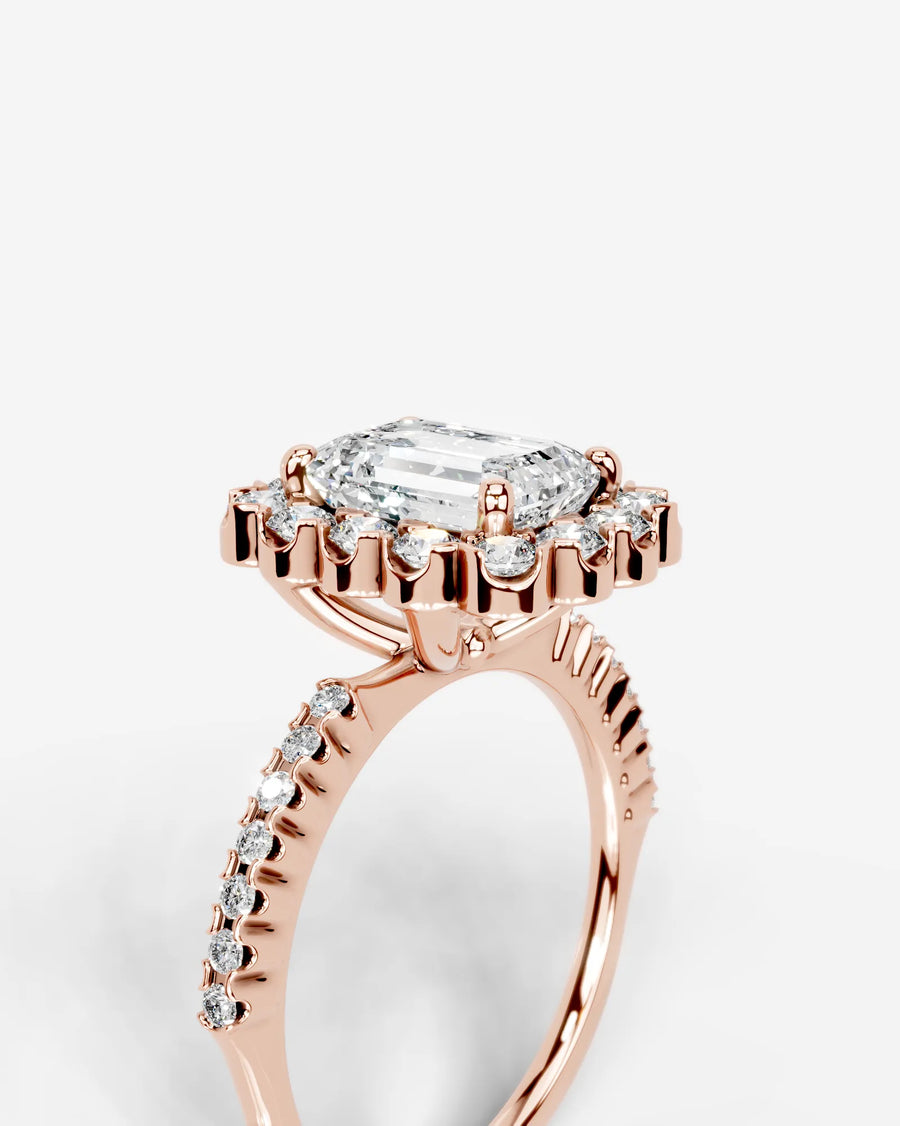 Sherry (Emerald) 14k Rose Gold 003