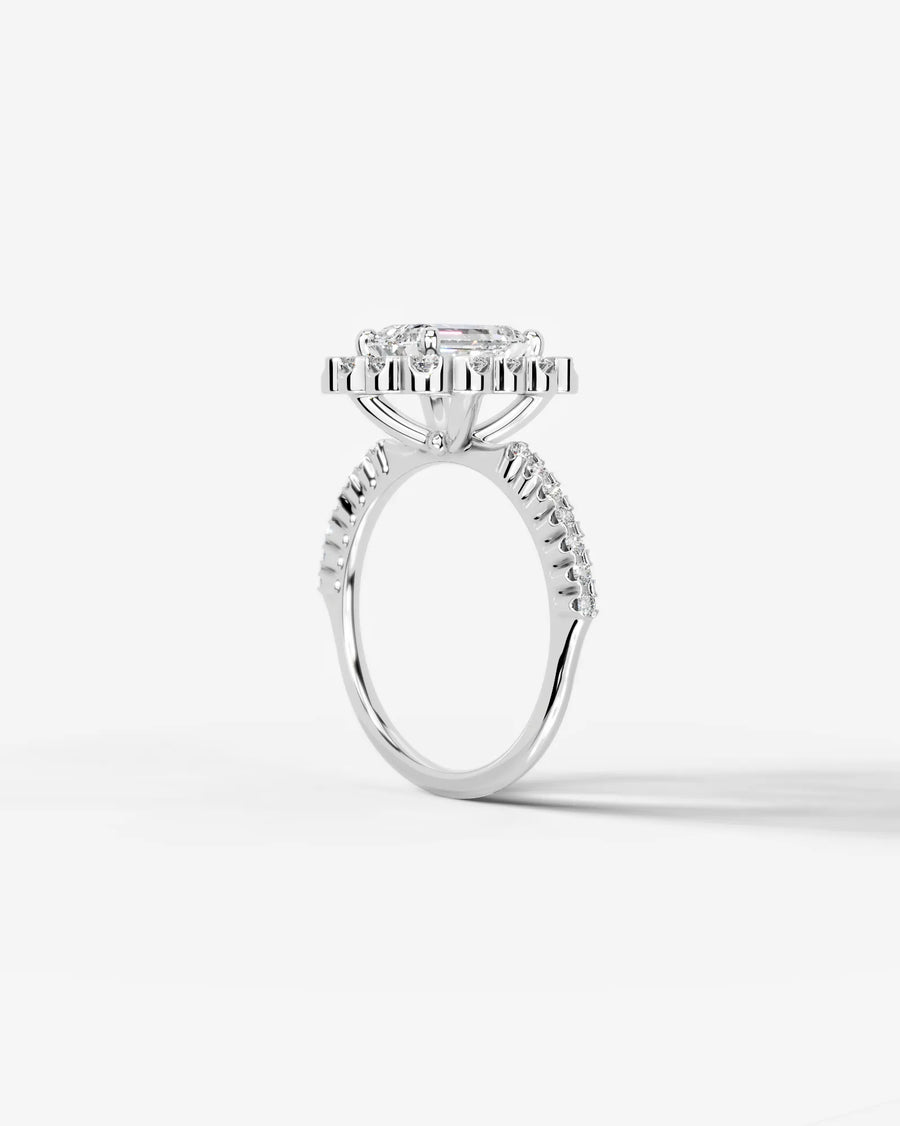 Sherry (Emerald) 14k White Gold 002