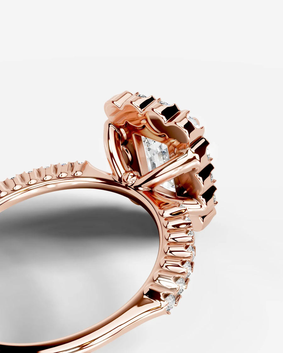 Sherry (Emerald) 14k Rose Gold 004