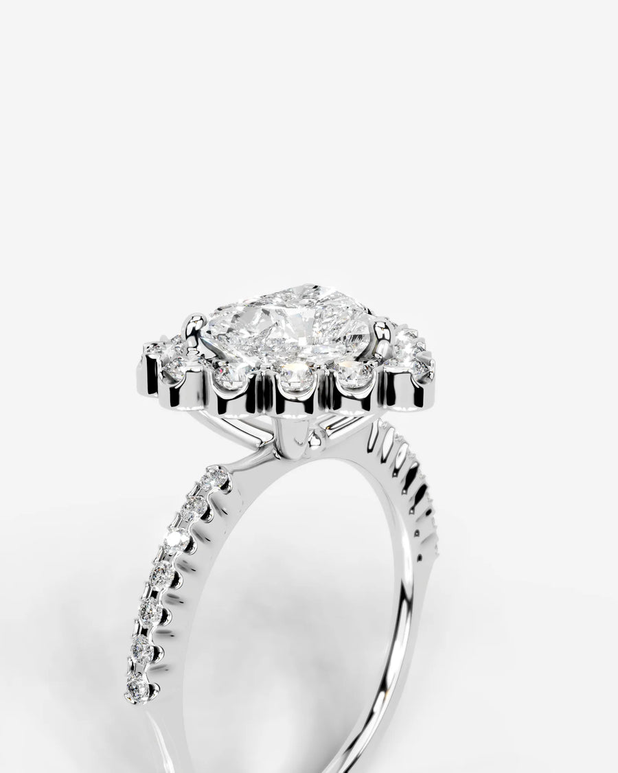 Sherry (Heart) 14k White Gold 003