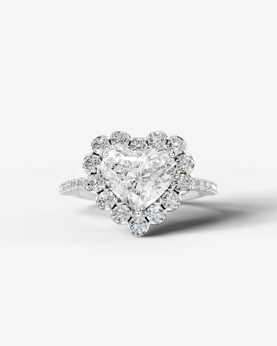Sherry (Heart) 14k White Gold 001