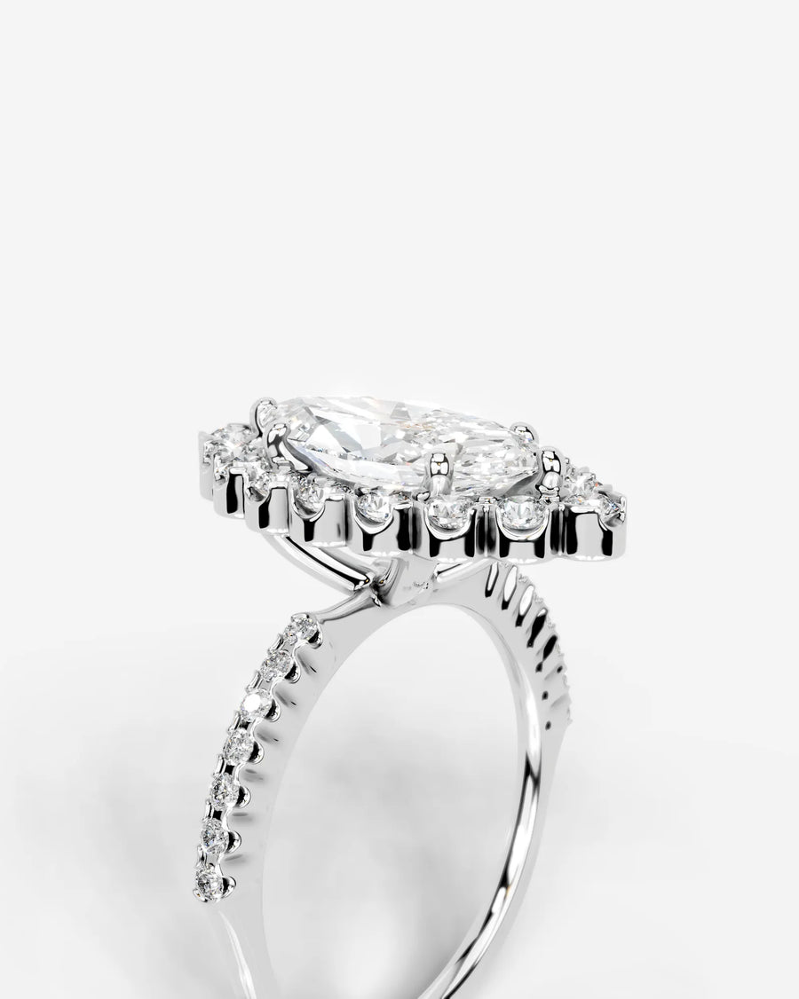 Sherry (Marquise) 18k White Gold 003