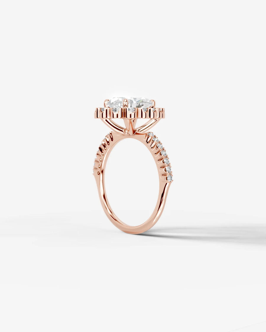 Sherry (Pear) 14k Rose Gold 002