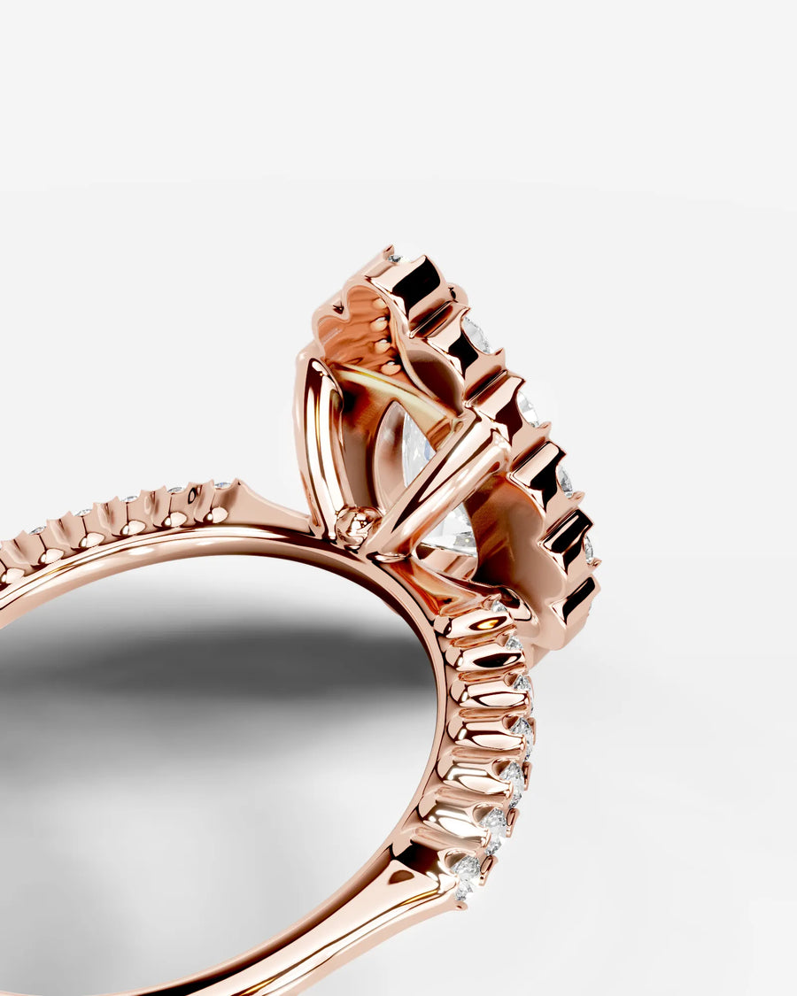 Sherry (Pear) 14k Rose Gold 004