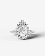 Sherry (Pear) 18k White Gold 001