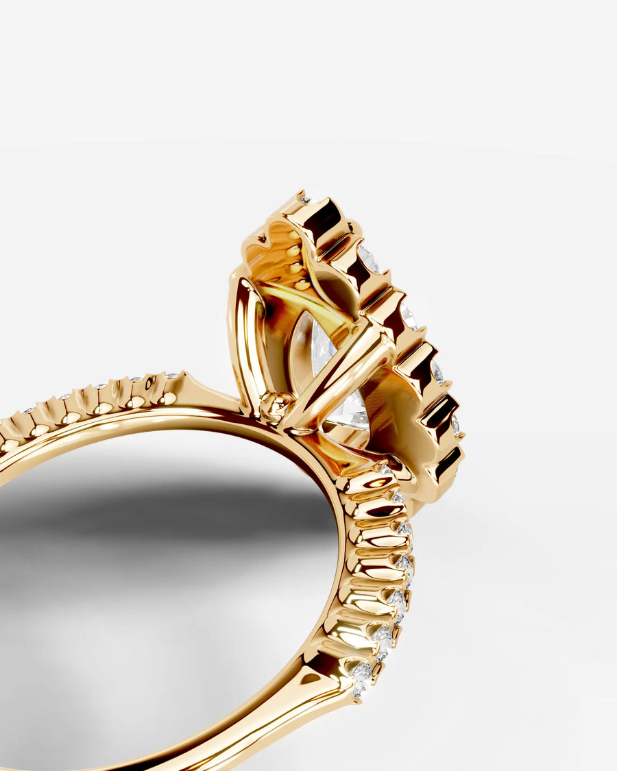 Sherry (Pear) 18k Yellow Gold 004