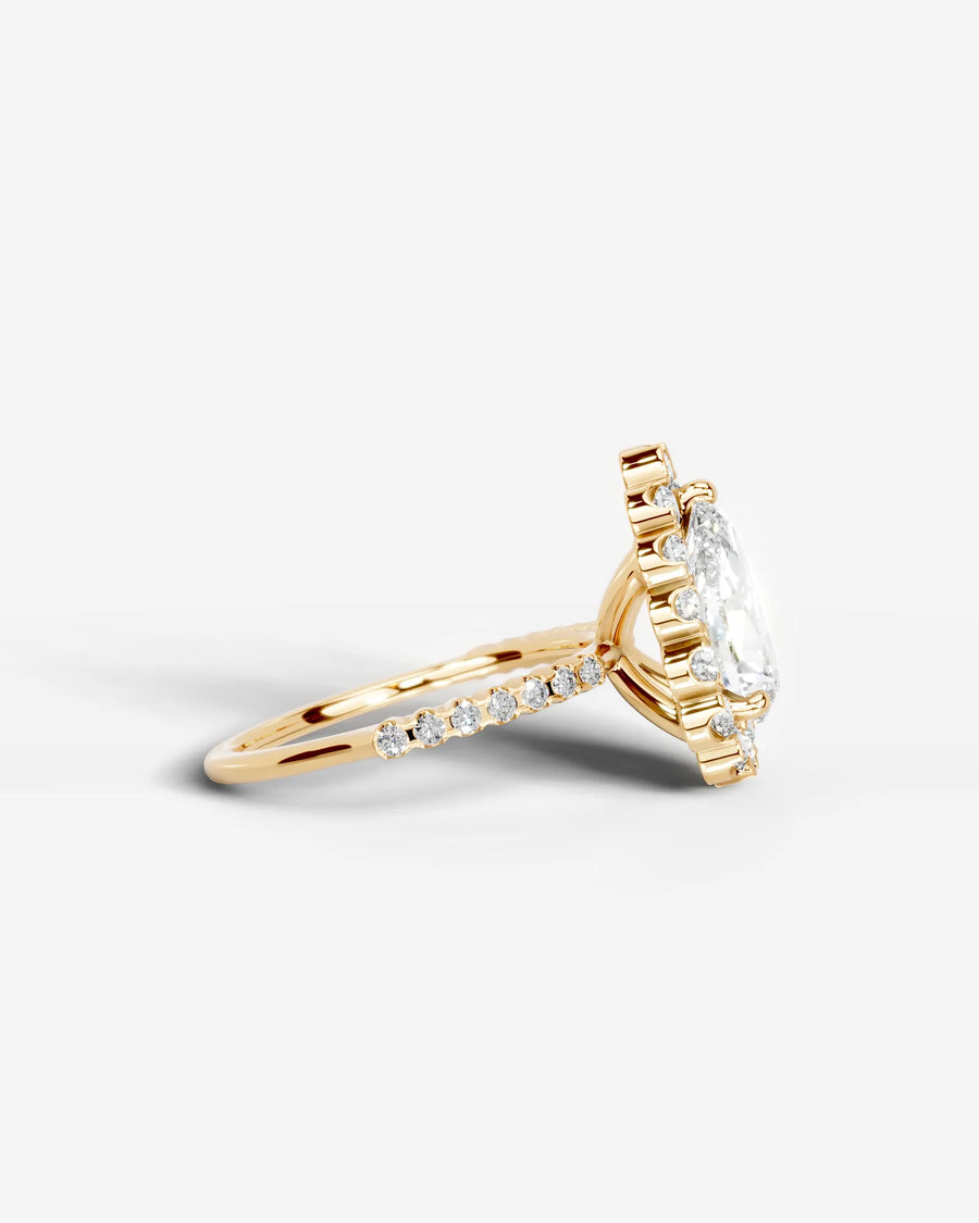 Sherry (Pear) 18k Yellow Gold 005