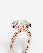 Sherry (Round) 14k Rose Gold 003