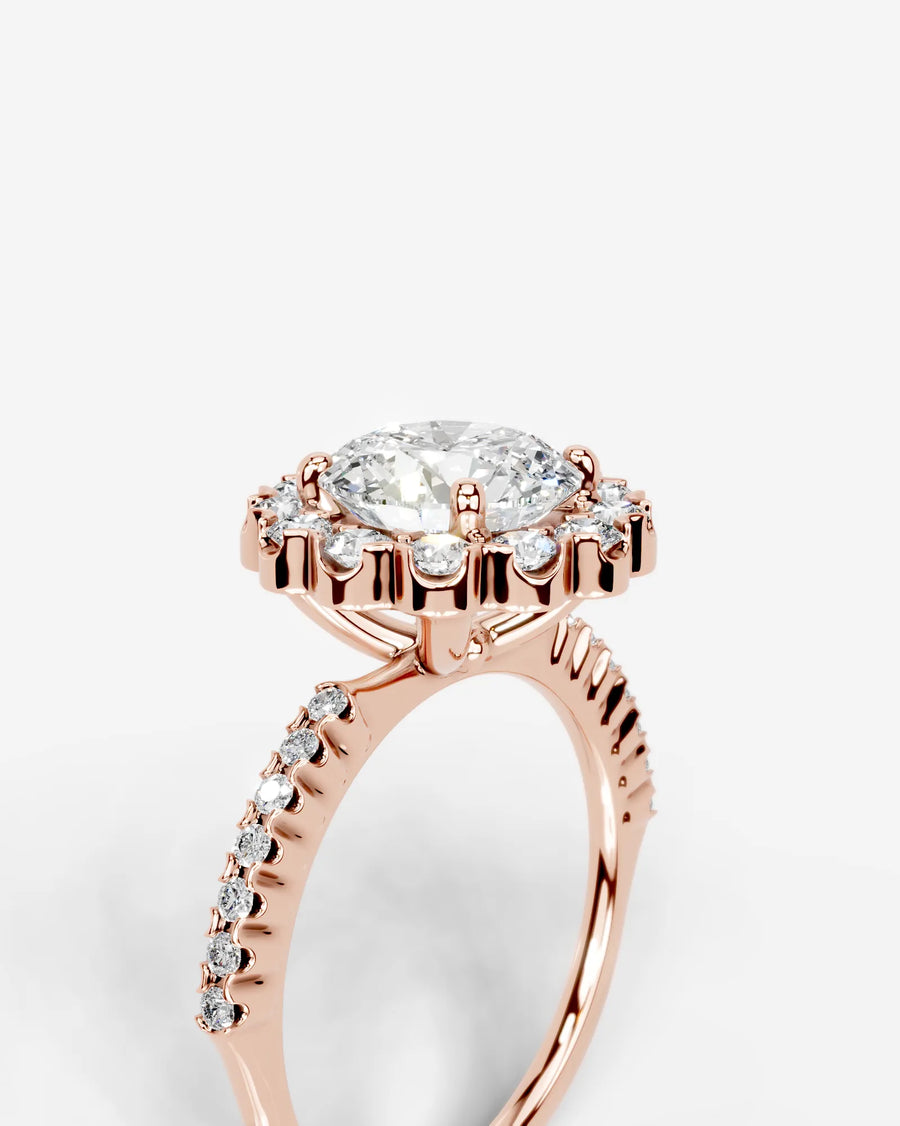 Sherry (Round) 14k Rose Gold 003