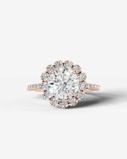 Sherry (Round) 14k Rose Gold 001