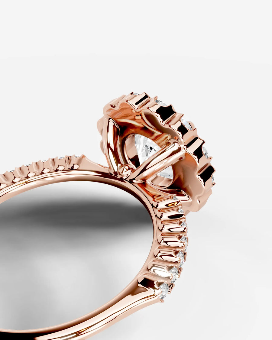 Sherry (Round) 14k Rose Gold 004
