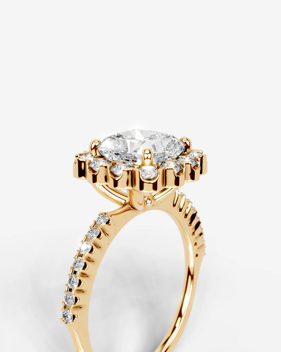 Sherry (Cushion) 18k Yellow Gold 003
