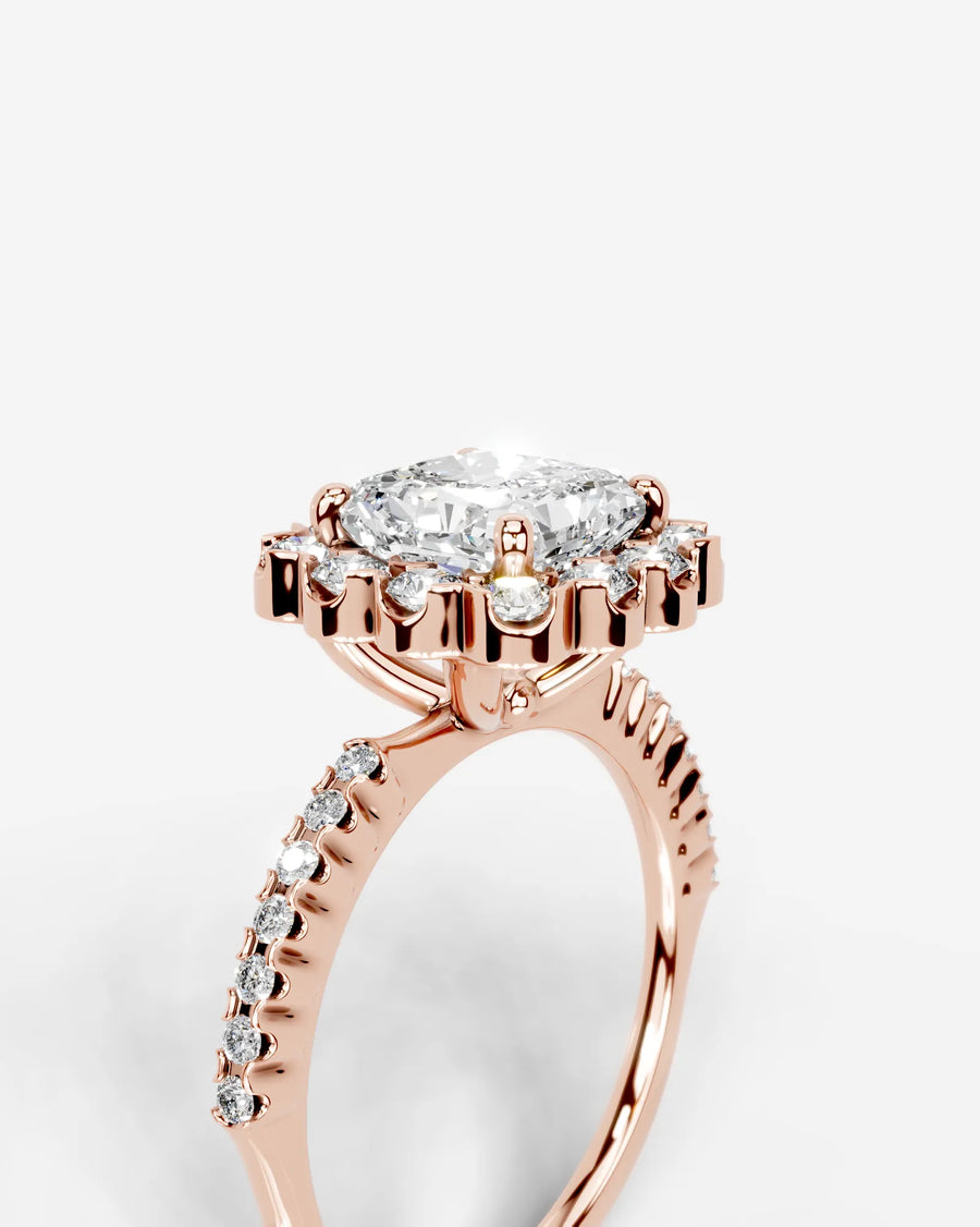 Sherry (Radiant) 14k Rose Gold 003
