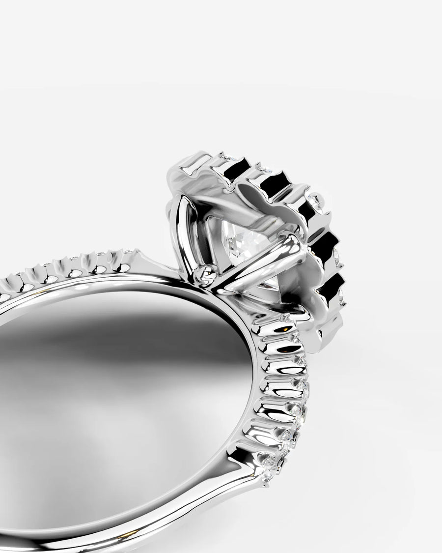 Sherry (Radiant) 18k White Gold 004