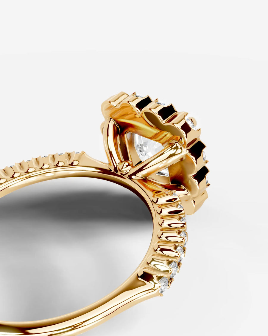 Sherry (Radiant) 18k Yellow Gold 004
