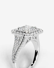 Tainara (Asscher) 14k White Gold 005