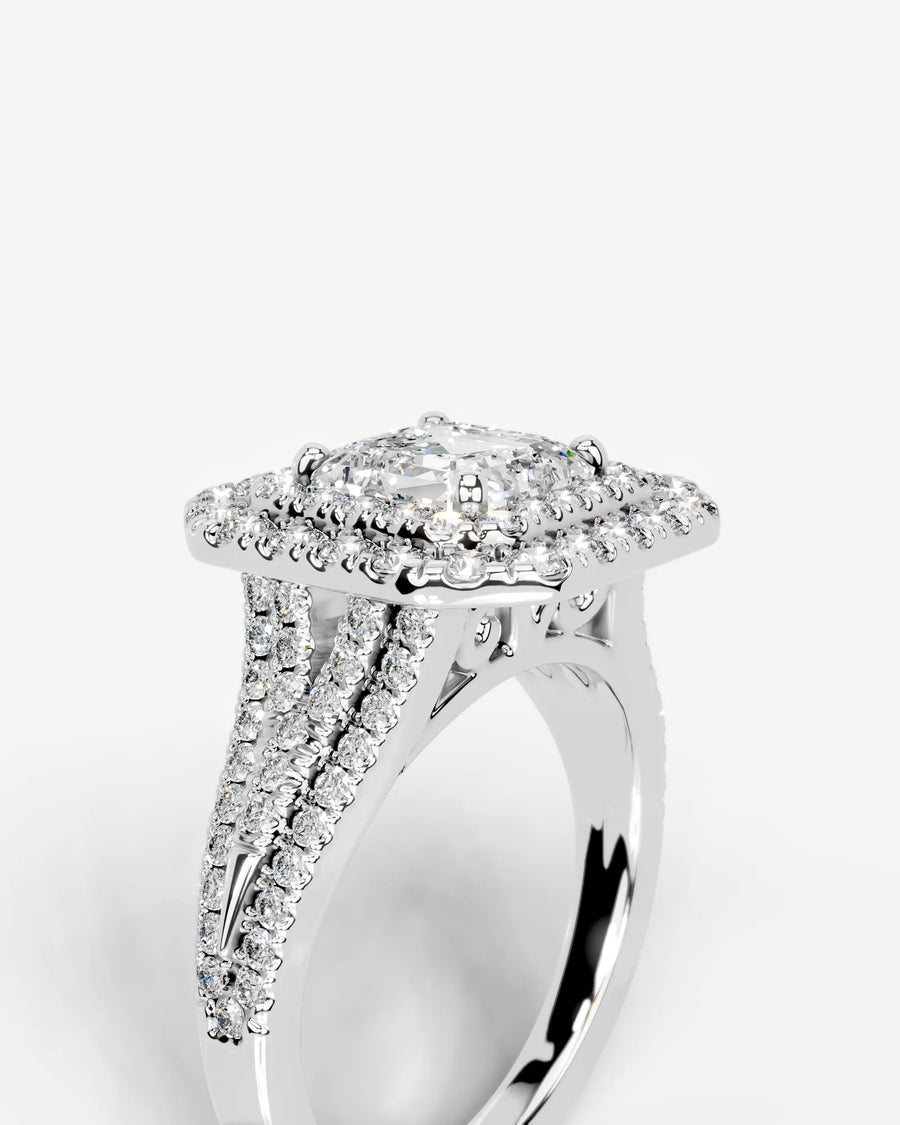 Tainara (Asscher) 14k White Gold 005