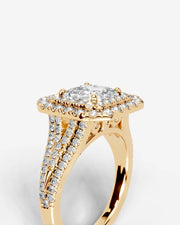 Tainara (Asscher) 14k Yellow Gold 005