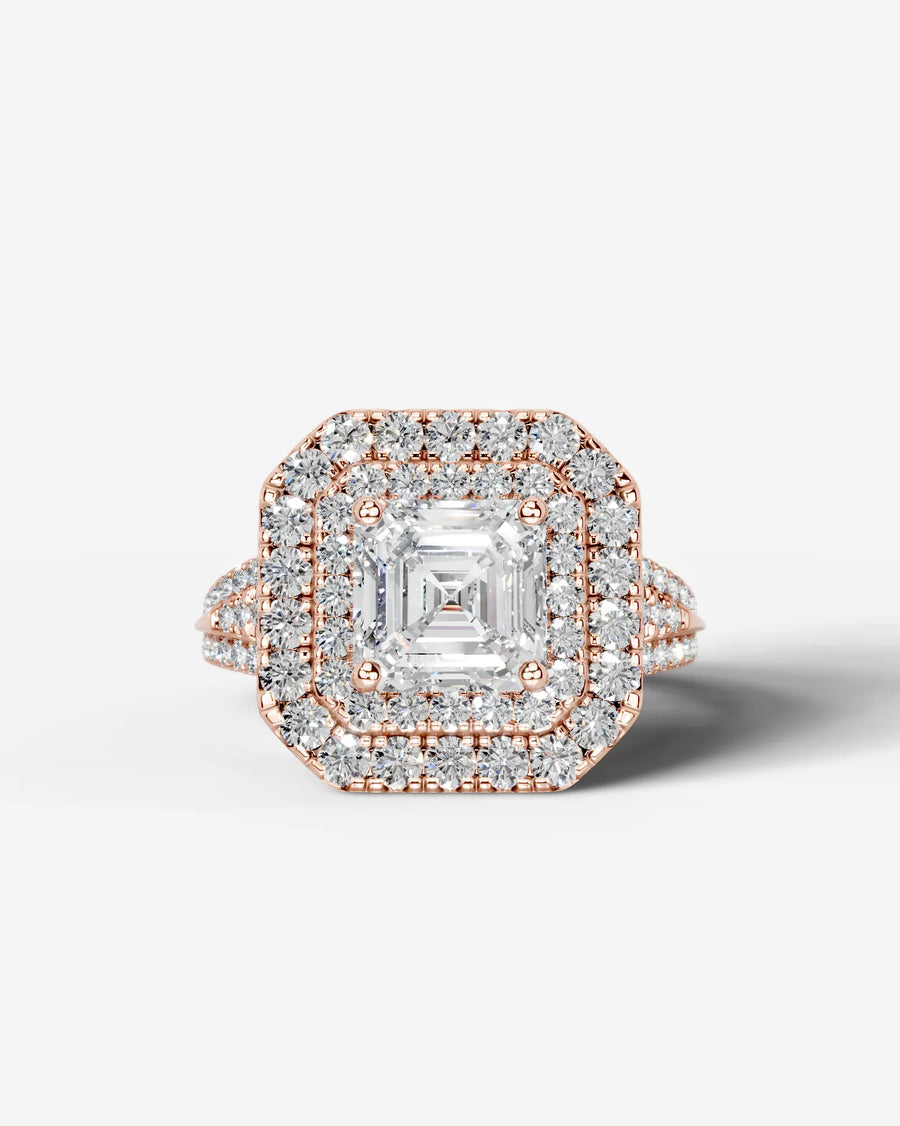 Tainara (Asscher) 14k Rose Gold 001