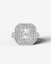 Tainara (Asscher) 18k White Gold 001