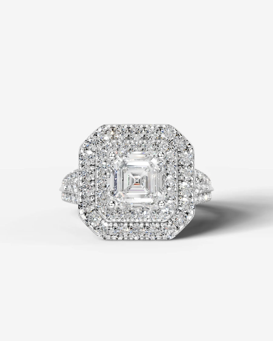 Tainara (Asscher) 14k White Gold 001