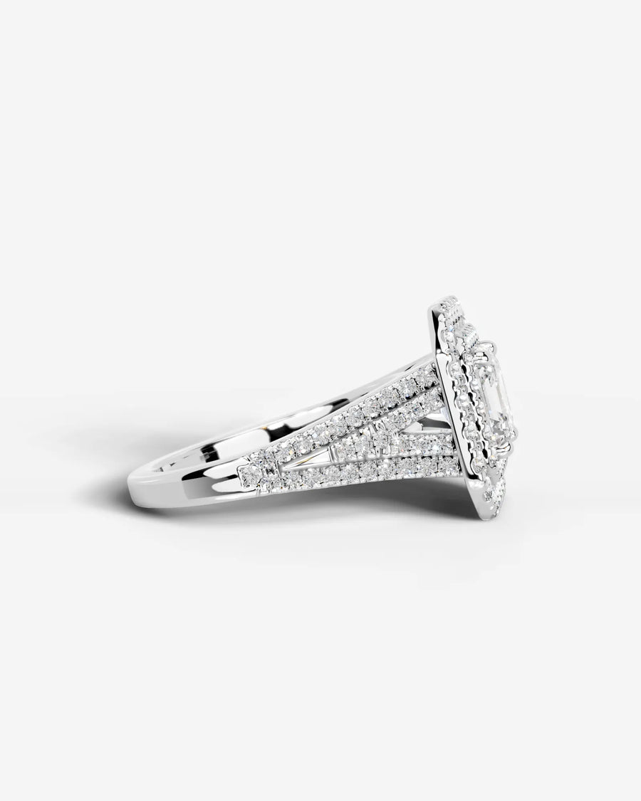 Tainara (Asscher) 14k White Gold 003