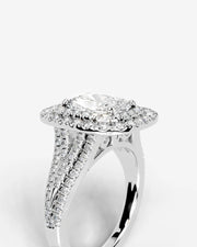 Tainara (Elongated Cushion) 14k White Gold 005