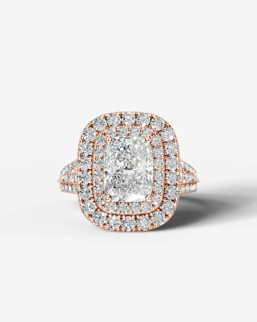 Tainara (Elongated Cushion) 14k Rose Gold 001