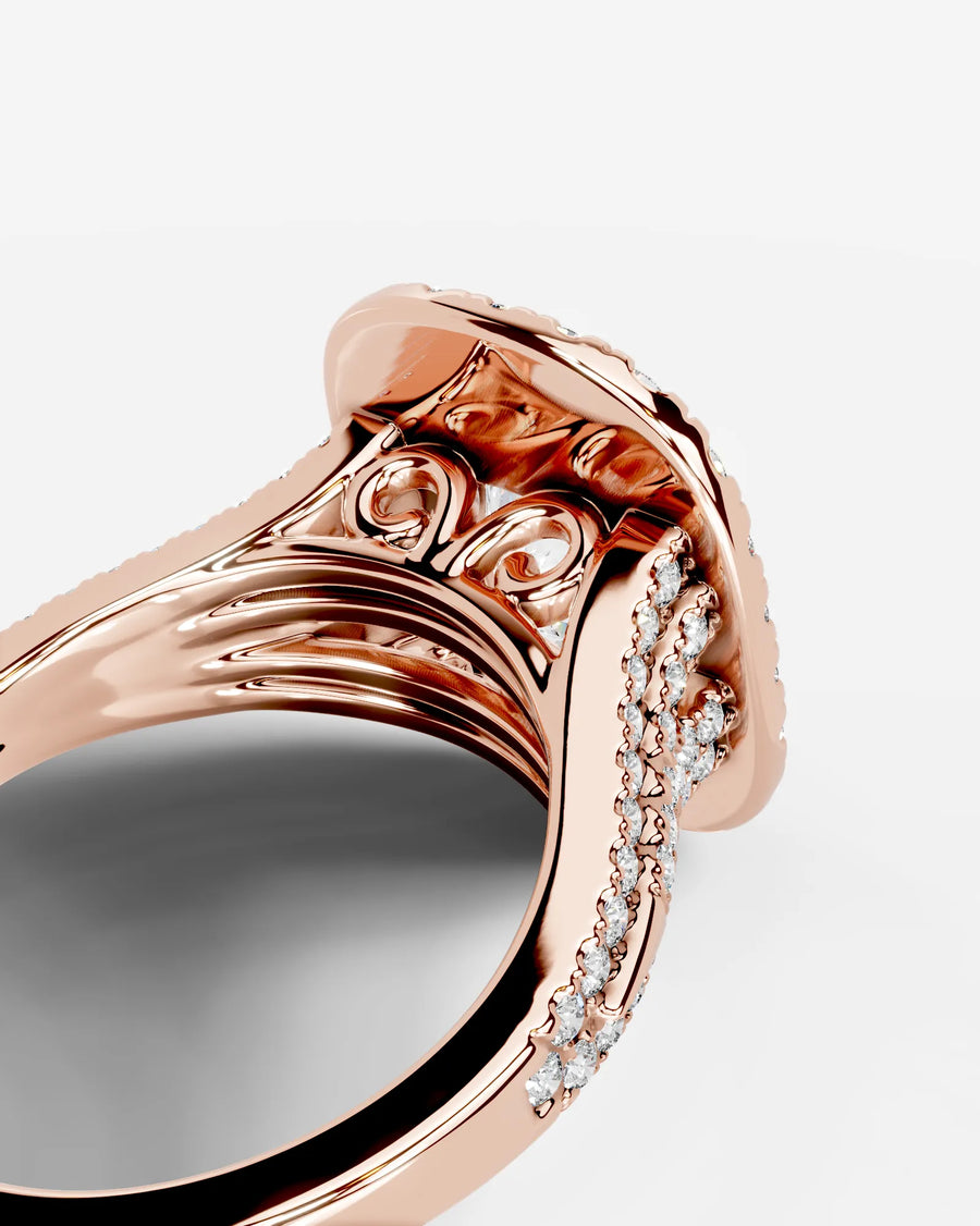 Tainara (Elongated Cushion) 14k Rose Gold 002