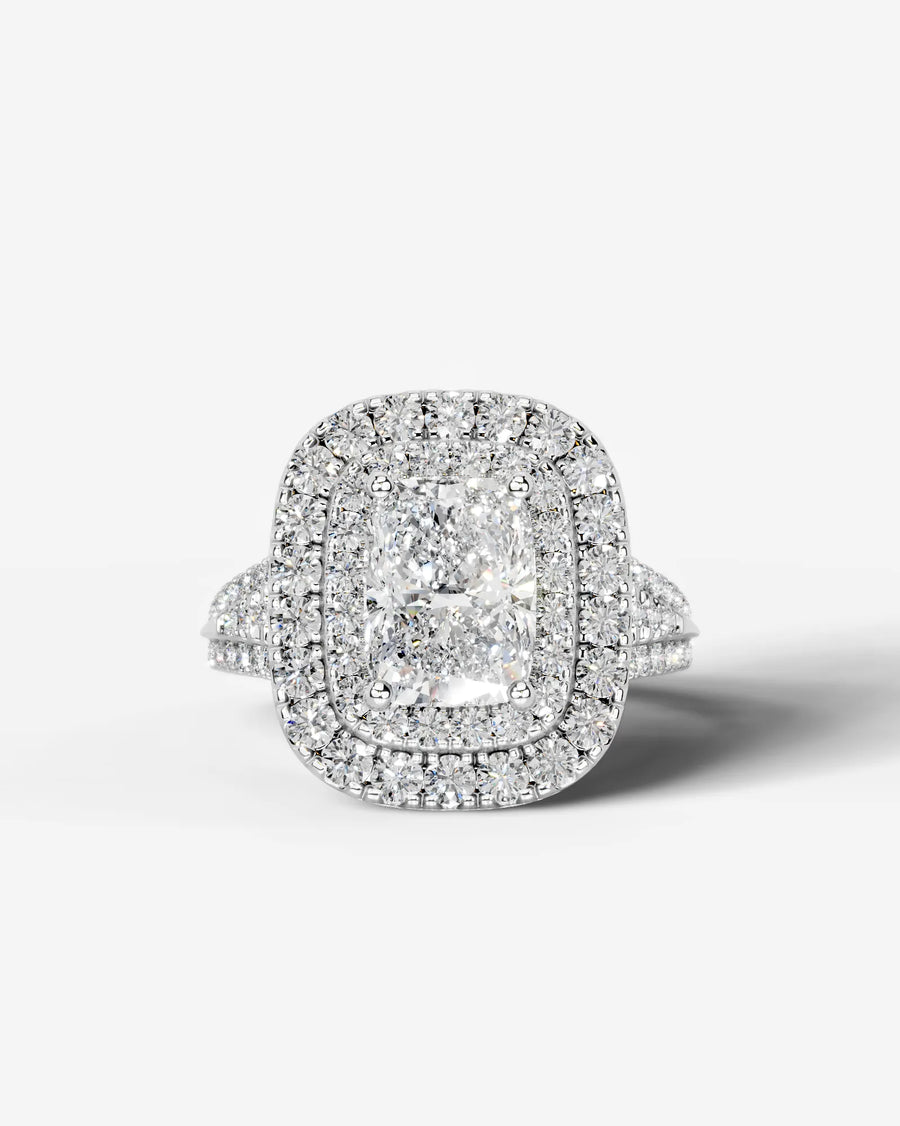 Tainara (Elongated Cushion) 18k White Gold 001