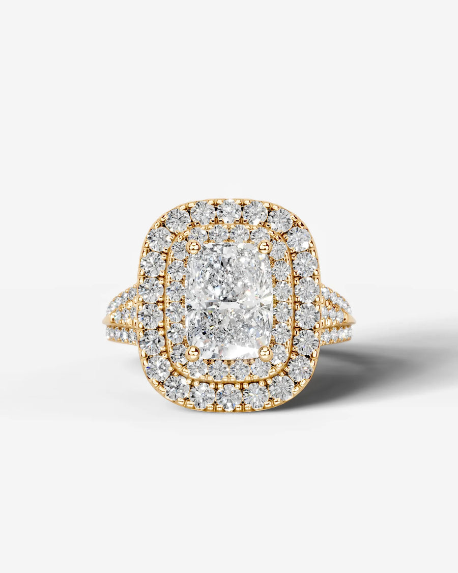 Tainara (Elongated Cushion) 14k Yellow Gold 001