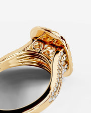 Tainara (Elongated Cushion) 14k Yellow Gold 002