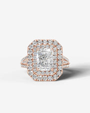 Tainara (Elongated Radiant) 14k Rose Gold 001