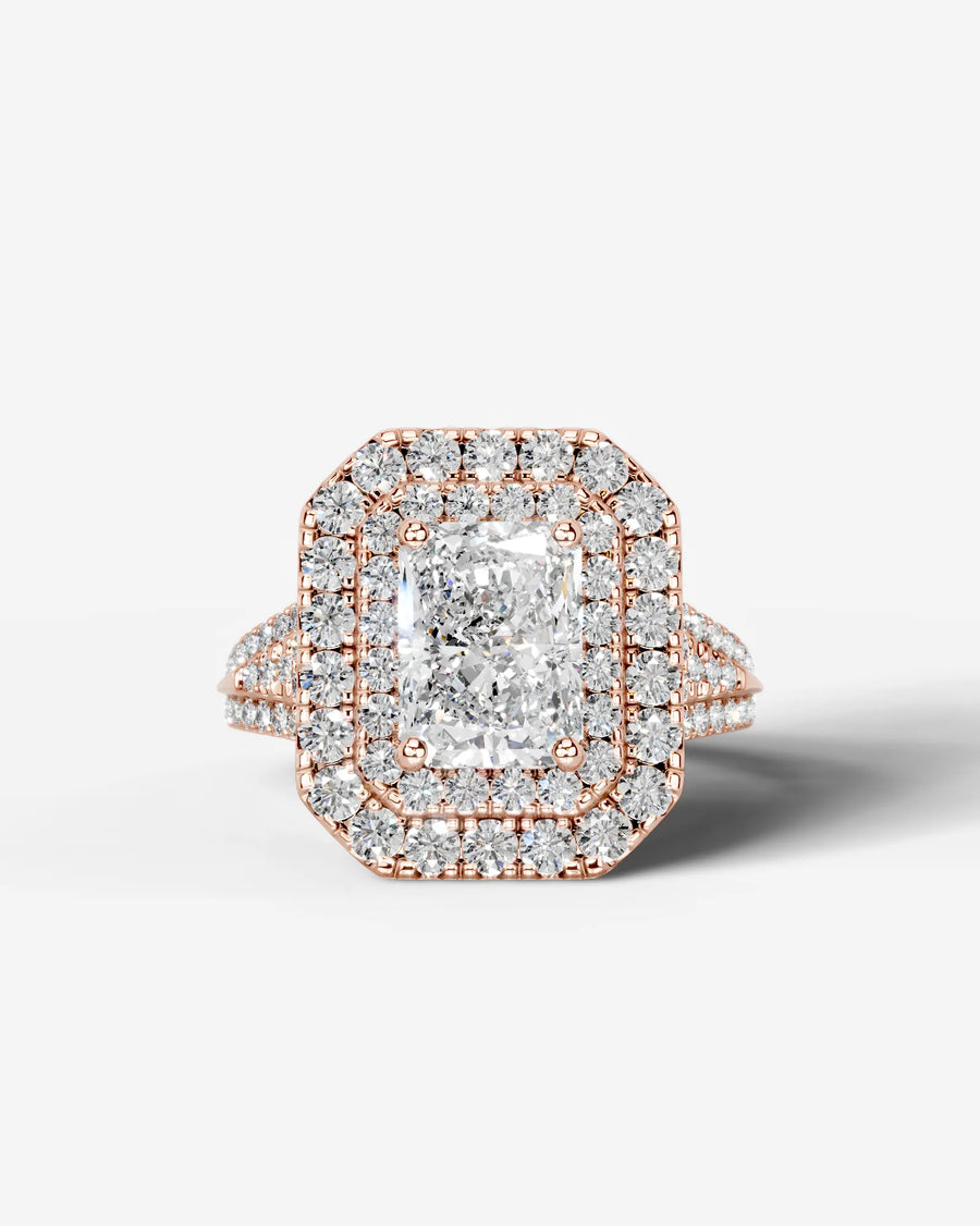 Tainara (Elongated Radiant) 14k Rose Gold 001