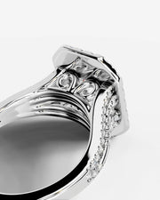 Tainara (Elongated Radiant) 14k White Gold 002