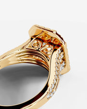 Tainara (Elongated Radiant) 14k Yellow Gold 002