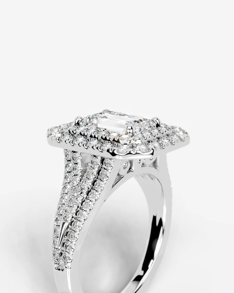 Tainara (Emerald) 18k White Gold 005
