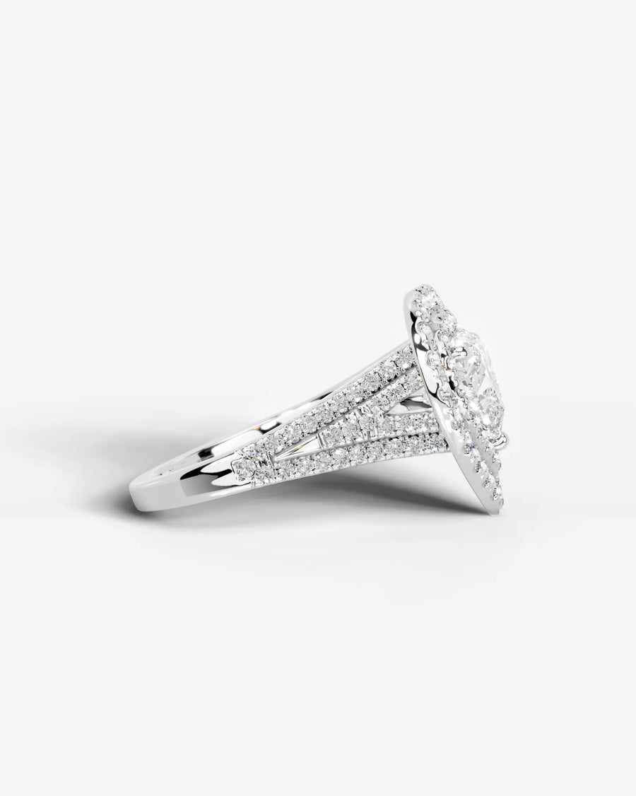Tainara (Heart) 14k White Gold 003