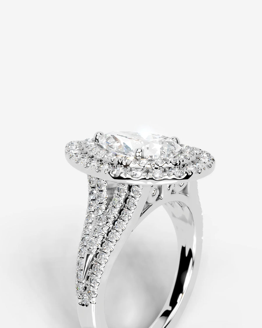 Tainara (Pear) 14k White Gold 005
