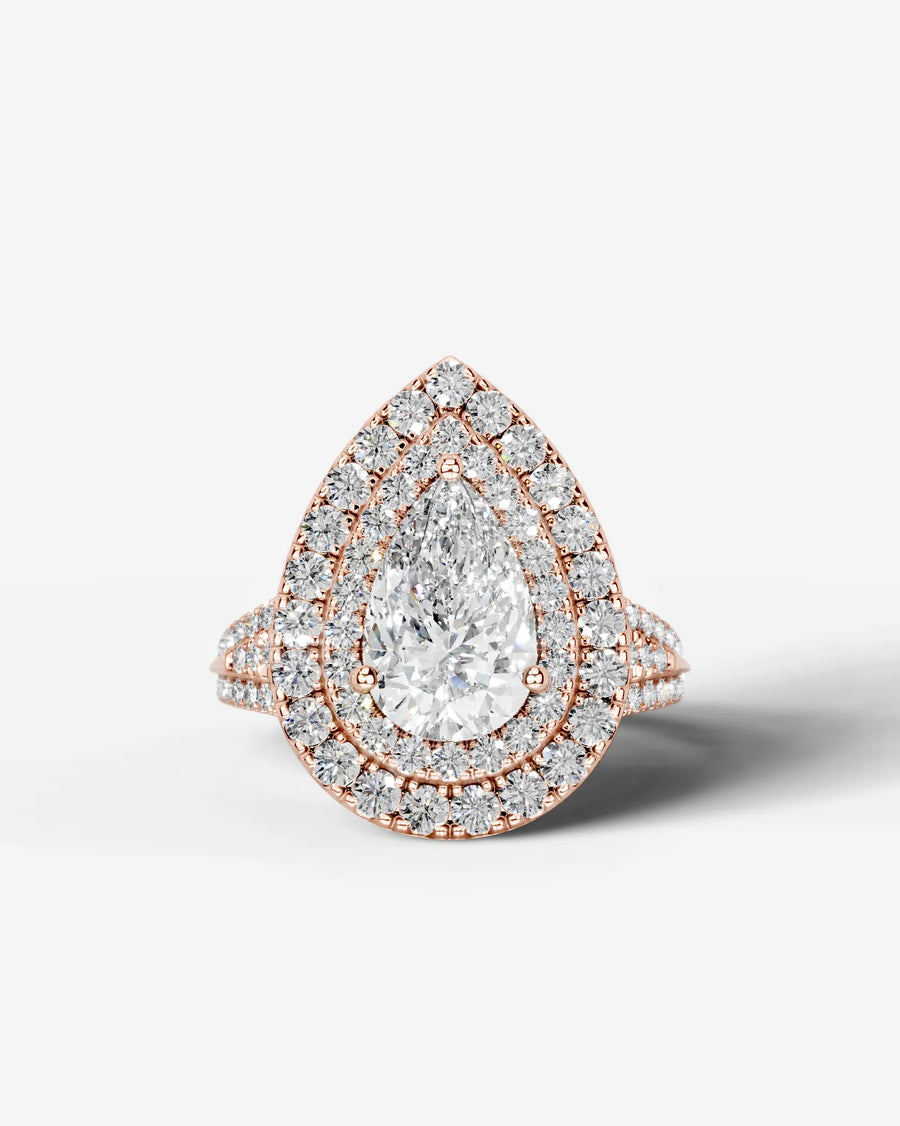 Tainara (Pear) 14k Rose Gold 001