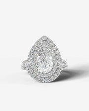 Tainara (Pear) 14k White Gold 001