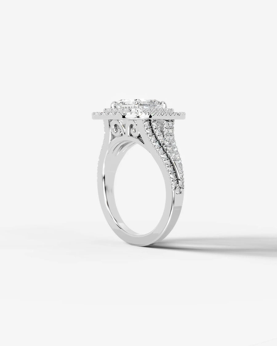 Tainara (Princess) 14k White Gold 002
