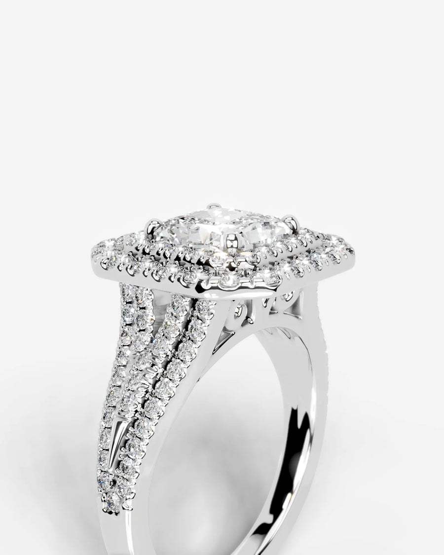 Tainara (Radiant) 14k White Gold 005