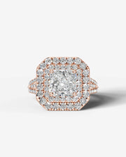 Tainara (Radiant) 14k Rose Gold 001