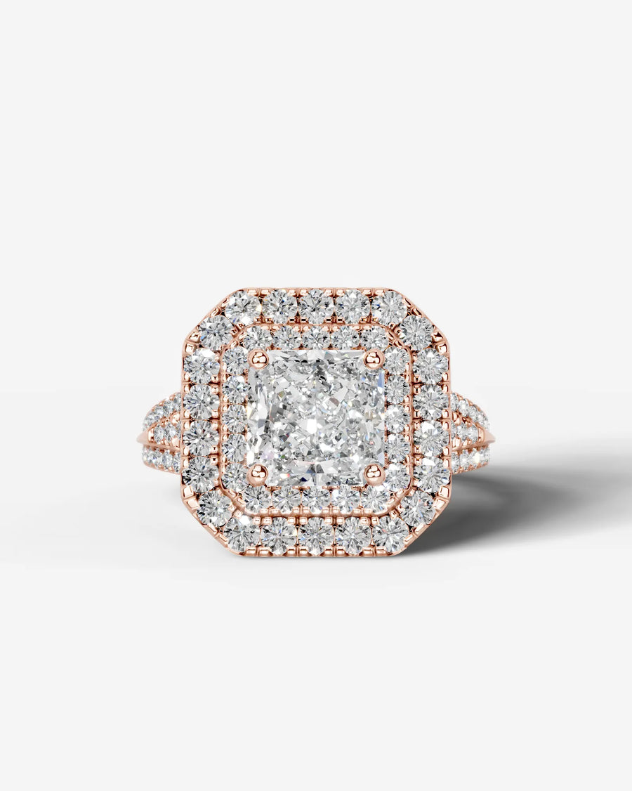 Tainara (Radiant) 14k Rose Gold 001