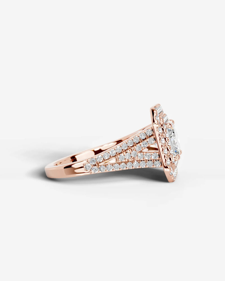 Tainara (Radiant) 14k Rose Gold 003