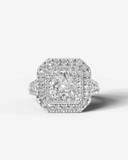 Tainara (Radiant) 14k White Gold 001