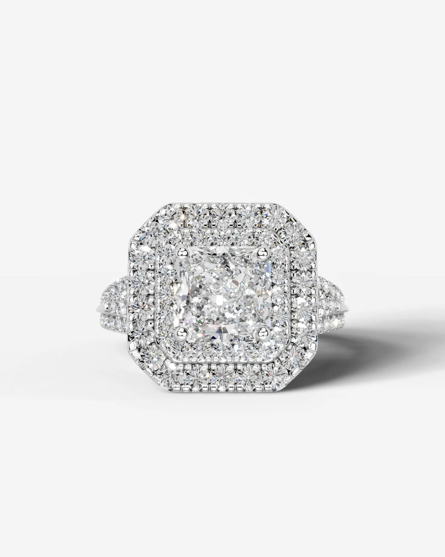 Tainara (Radiant) 14k White Gold 001