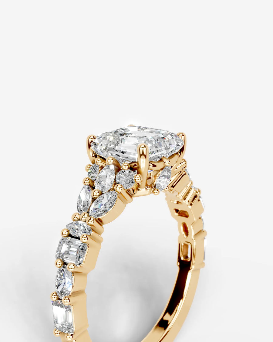 Tula (Asscher) 18k Yellow Gold 005