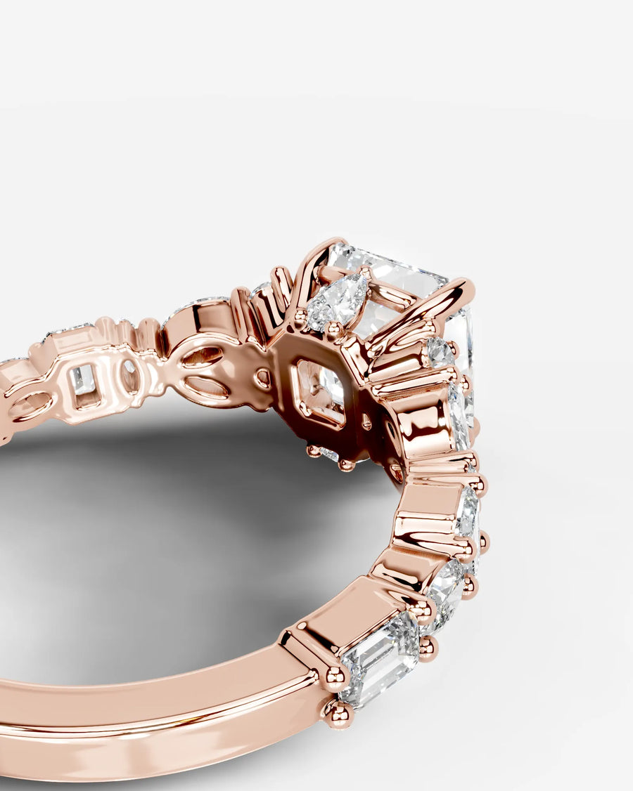 Tula (Asscher) 14k Rose Gold 002